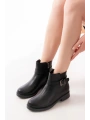165-204/1 Siyah Toka Aksesuarlı Fermuarlı Günlük Kadın Bot