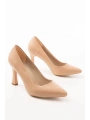 ST-001 Nut Günlük 9 cm Topuklu Bayan Stiletto Ayakkabı