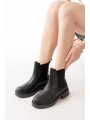 02-2137 Siyah Lastikli Günlük Kadın Bot
