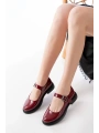 YSN-4444 Bordo Rugan Günlük Bayan Ayakkabı