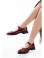 YSN-4444 Bordo Rugan Günlük Bayan Ayakkabı