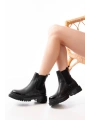 812-2137 Siyah Lastikli Günlük Kadın Bot