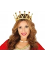 Rönesans Kostümlü Kraliyet Ortaçağ Altın Gold Kraliçe Prenses Tacı