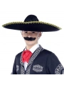 Sombrero Meksika Şapkası Mariachi Altın Şeritli Yetişkin Boy
