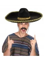 Sombrero Meksika Şapkası Mariachi Altın Şeritli Yetişkin Boy