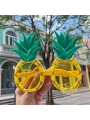 Tropikal Hawaii Ananas Şekilli Parti Gözlüğü 9.5 X 14 Cm