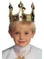 Plastik Kral Tacı Altın Renk Çocuk Boy