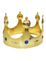 Plastik Kral Tacı Altın Renk Çocuk Boy