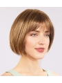 Açık Kahverengi Küt Parti Peruk Küt Saç