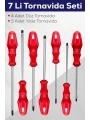 7li Tornavida Seti (4 Adet Düz Tornavida 3 Adet Yıldız Tornavida)