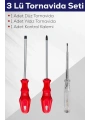 3lü Tornavida Seti (düz Tornavida + Yıldız Tornavida + Kontrol Kalemi)