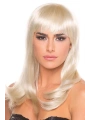 Platin Altın Dore Renk Uzun Düz Parti Peruğu