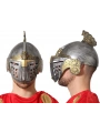 Gümüş Üzeri Altın Renk Oynar Başlıklı Romalı Bizans Kaskı Miğferi 25x20 Cm