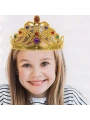 Altın Renk Plastik Prenses Tacı Kraliçe Tacı 60 Cm