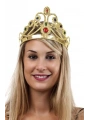 Altın Renk Plastik Prenses Tacı Kraliçe Tacı 60 Cm