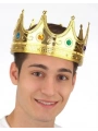 Altın Renk Yetişkin Çocuk Uyumlu Kral Tacı 60 Cm