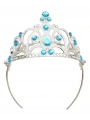 Mavi Taşlı Elsa Çocuk Tacı Prenses Tacı Kraliçe Tacı 16x14 Cm