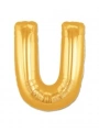 U Harf Folyo Balon Altın Renk  40 İnç