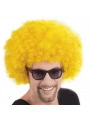 Sarı Renk Kıvırcık Afro Bonus Peruk