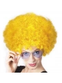 Sarı Renk Kıvırcık Afro Bonus Peruk