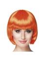Turuncu Renk Parti Peruğu Küt Saç