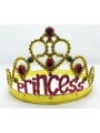 Prenses Yazılı Altın Renk Ayarlanabilir Parti Tacı 60 Cm