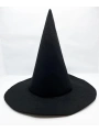 Siyah Cadı Şapkası Keçe Yetişkin Boy 6 Adet