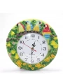 Duvara Asmalı Papağanlı Polyester Saat Alk1537