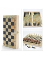 Ahşap Kutulu Satranç Ve Tavla Seti Alk4219