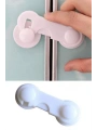 Bebek Çocuk Güvenliği Çekmece Ve Dolap İçin Kendiliğinde Yapışkanlı Vidasız Kapak Kilidi