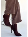 Blan Acı Kahve Süet Topuklu Bot