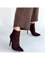 Blan Acı Kahve Süet Topuklu Bot