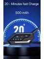 Bt62 Motosiklet Kask Kulaklığı Bluetooth Intercom 2 Intercom Bağlantılı