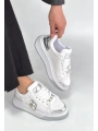 Ceans Beyaz Cilt Bağcıklı Spor Ayakkabı