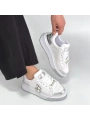 Ceans Beyaz Cilt Bağcıklı Spor Ayakkabı
