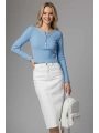 Çıtçıt Detaylı Bluz Mavi T4343