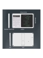 Çok Amaçlı Digital Hesap Makinesi Lcd Ekran Yazma Tableti Ofis Okul İçin Silinebilir El Yazısı Not Defteri