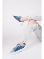 Enber Mavi Kot Bağcıklı Spor Ayakkabı