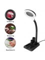 Esnek 5x /10x,40 Led Işıklı Büyüteç ,lamba  Büyüteç Okuma, Çalışma Lehim Masa Lambası A808