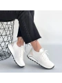 Feort Beyaz Triko Bağcıklı Spor Ayakkabı
