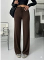 Fitilli şardonlu pantolon kahve a4058