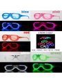Glow Model Led Işıklı Parti Gözlüğü 3 Modlu 5 Renk 5 Adet