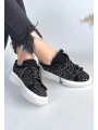 Guji Siyah Kot Bağcıklı Spor Ayakkabı