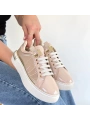Hley Bej Rugan Paraşüt Detaylı Bağcıklı Spor Ayakkabı