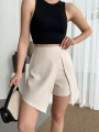 İki düğmeli şort etek S24046