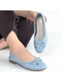 Jnues Mavi Deri Babet Ayakkabı