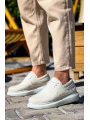 KB-042  MRTNM Bağcıklı Beyaz Günlük Erkek Ayakkabı