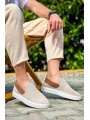 KB-114  Kuback Bej Taba Triko Yüksek Taban Bağcıksız Günlük Erkek Ayakkabı