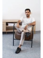 KB-E5 MRTNM Siyah Deri Siyah Taban Günlük Erkek Ayakkabı