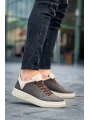 KB-X204 Kuback Taba Bej Keten Bej Yüksek Taban Günlük Erkek Spor Ayakkabı